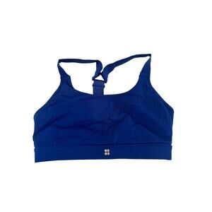 Sweaty Betty Power Sports Bra Blue Medium Impact Size 8
